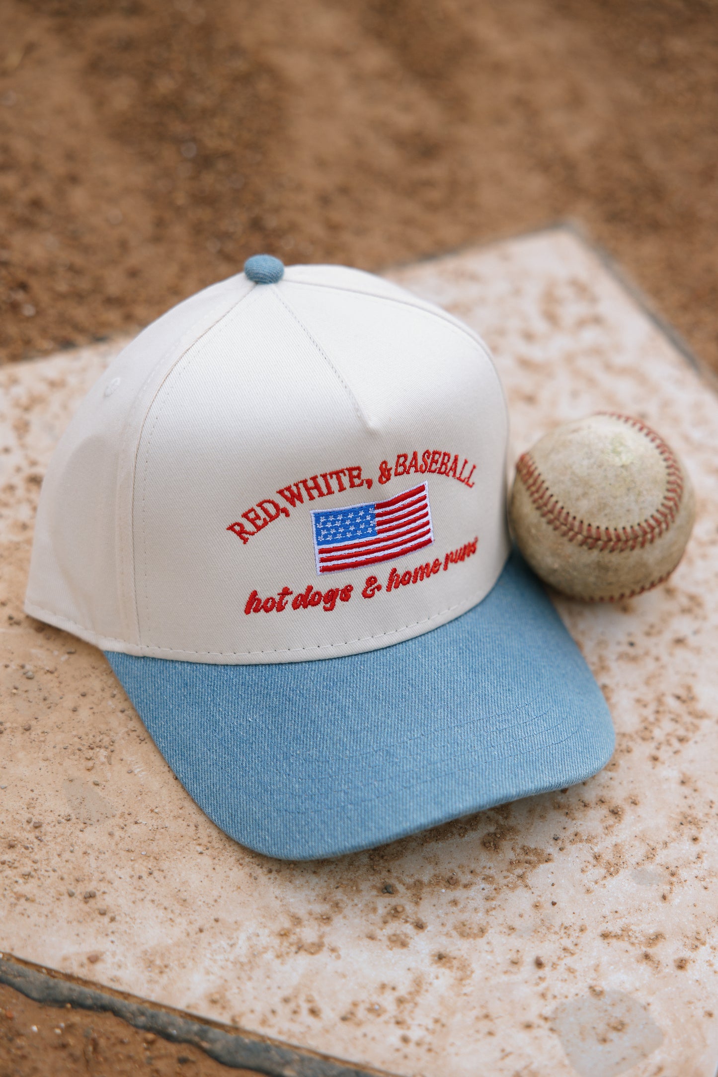 Red, White, & Baseball Hot Dogs & Home Runs