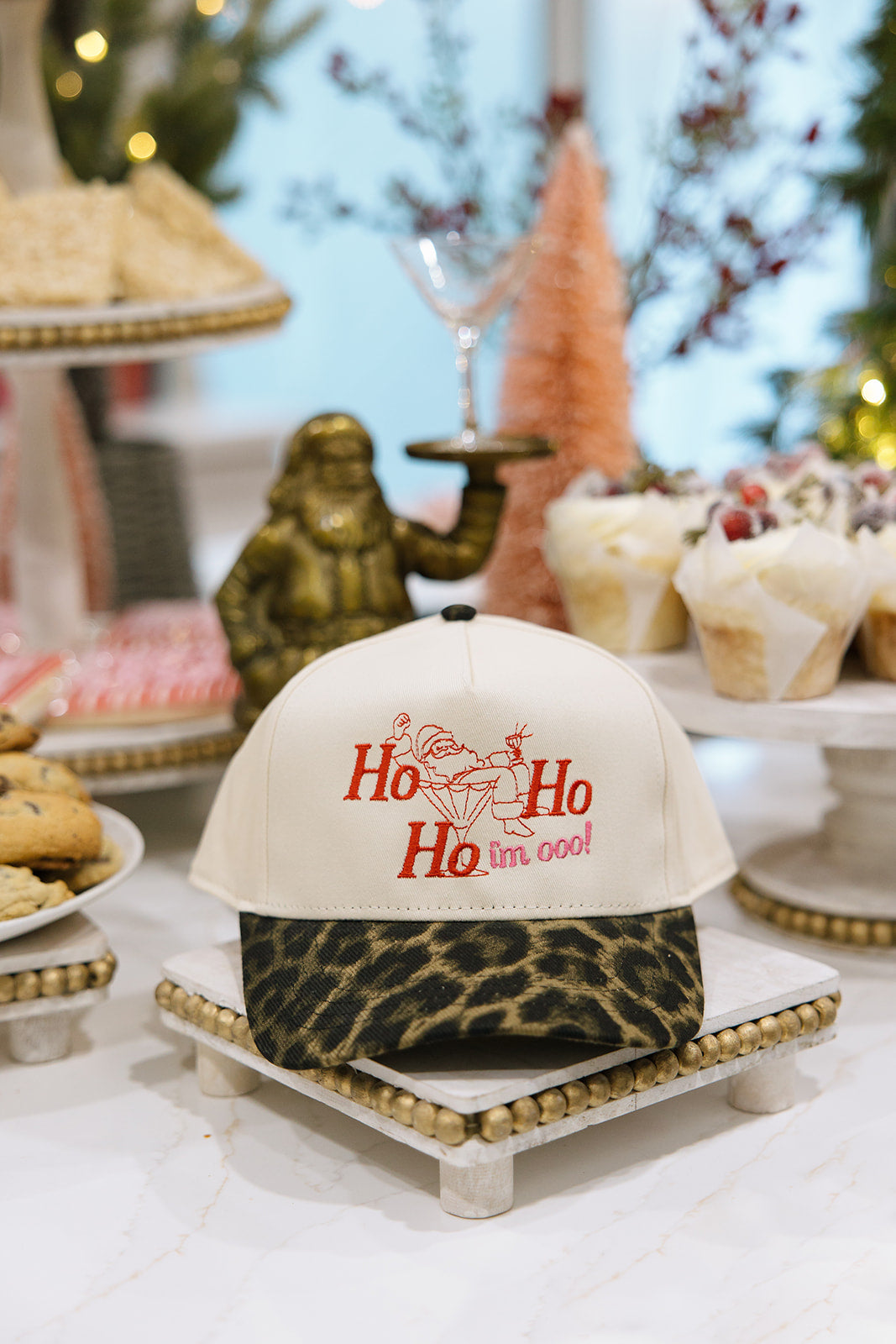 Ho Ho Ho I'm Out Of Office Leopard Hat