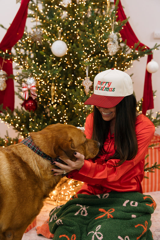 Merry Christmas Red Striped Hat