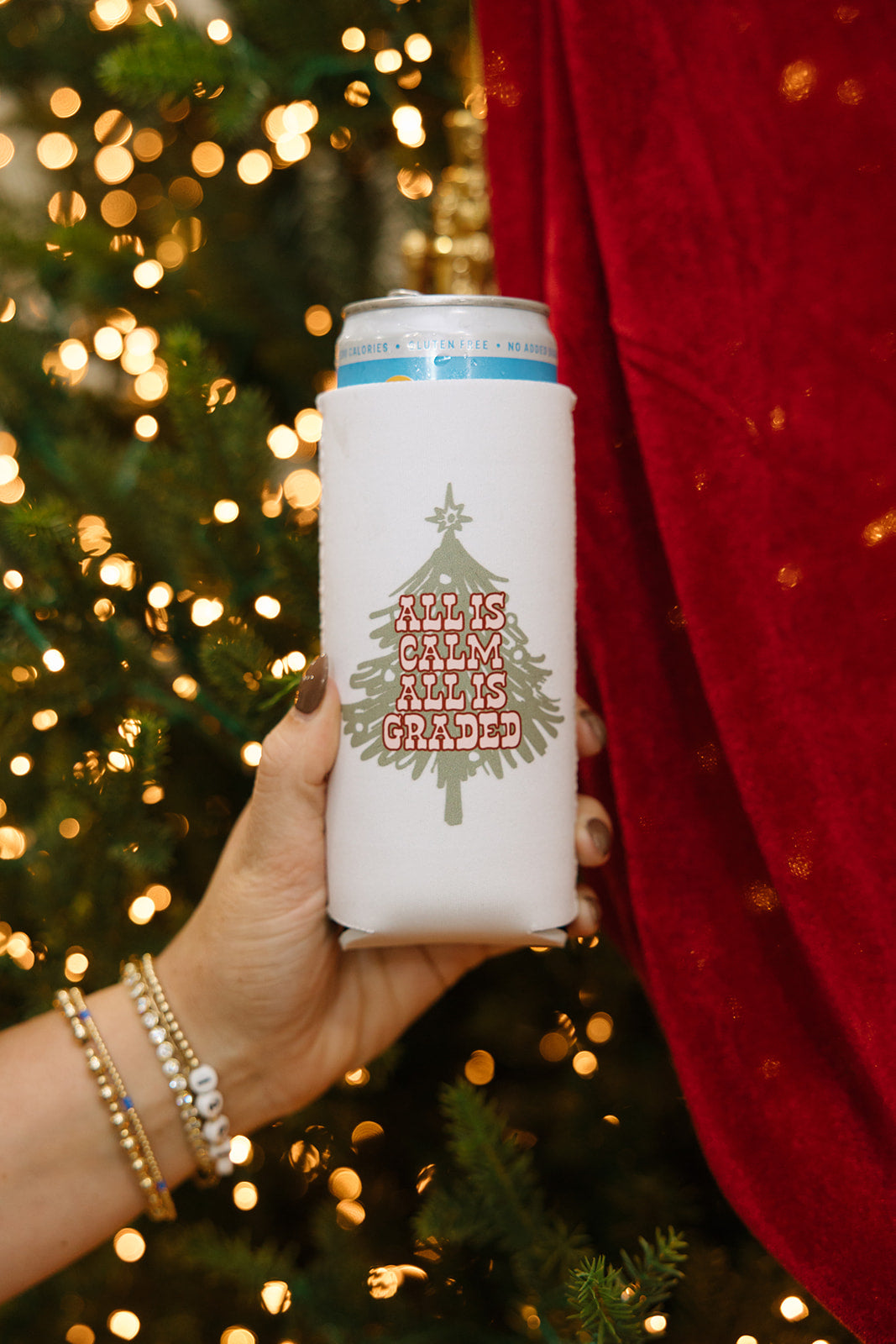 All Is Calm All Is Graded Slim Can Cooler