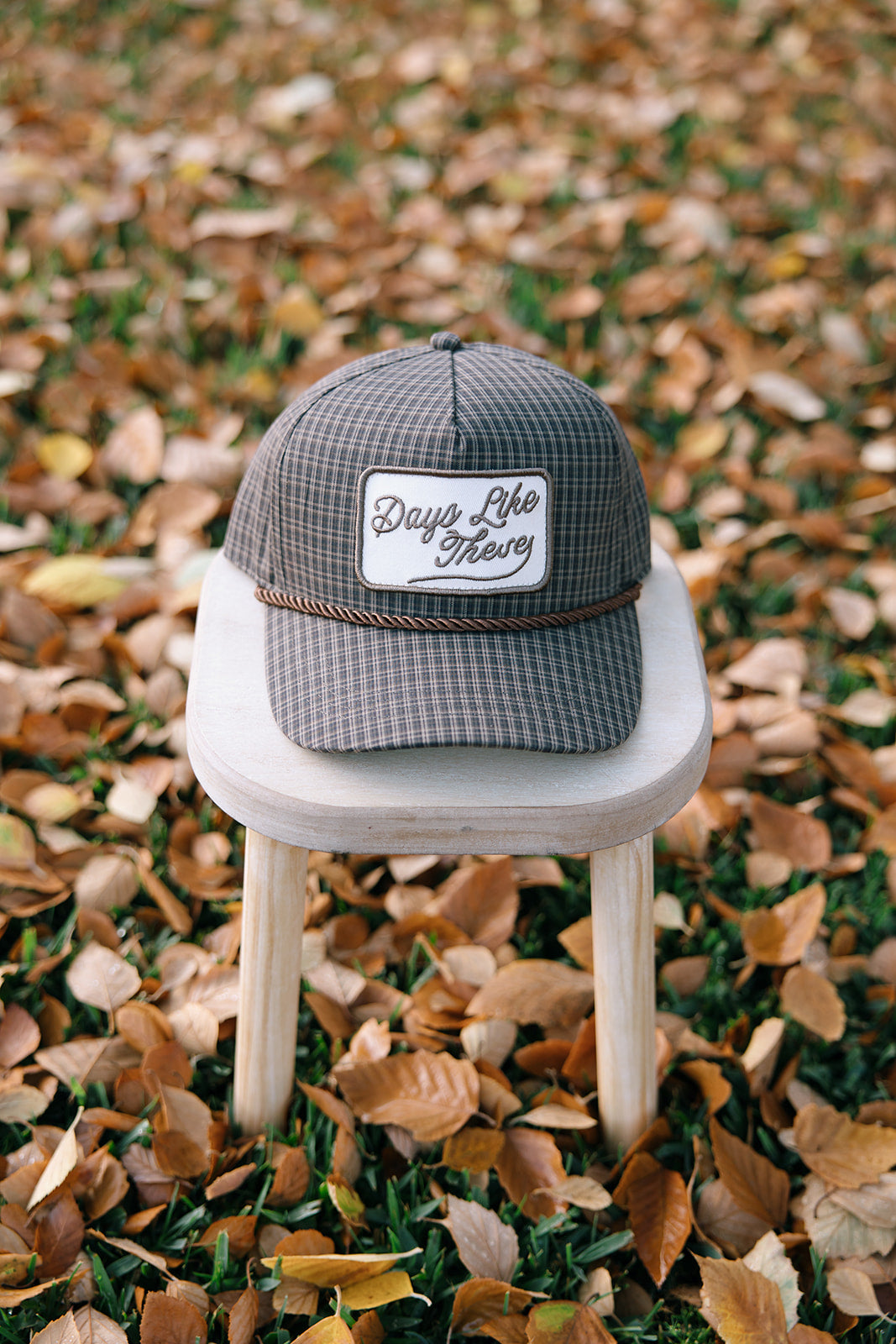 Days Like These Plaid Patch Hat Fall Collection