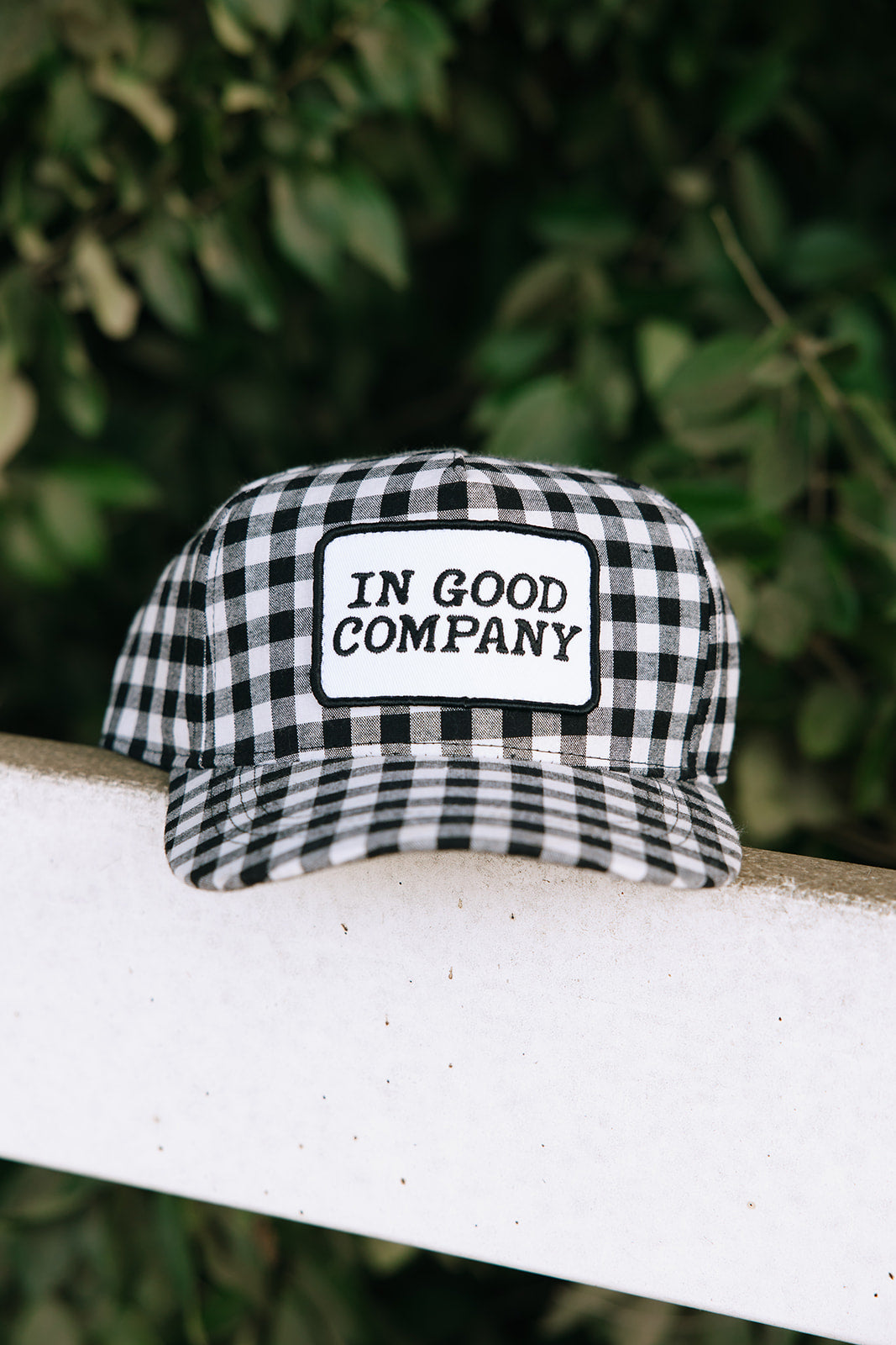 In Good Company Gingham Patch Hat