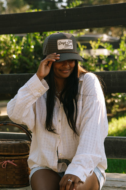 Days Like These Plaid Patch Hat Fall Collection