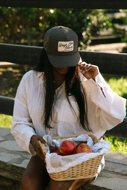 Days Like These Plaid Patch Hat Fall Collection