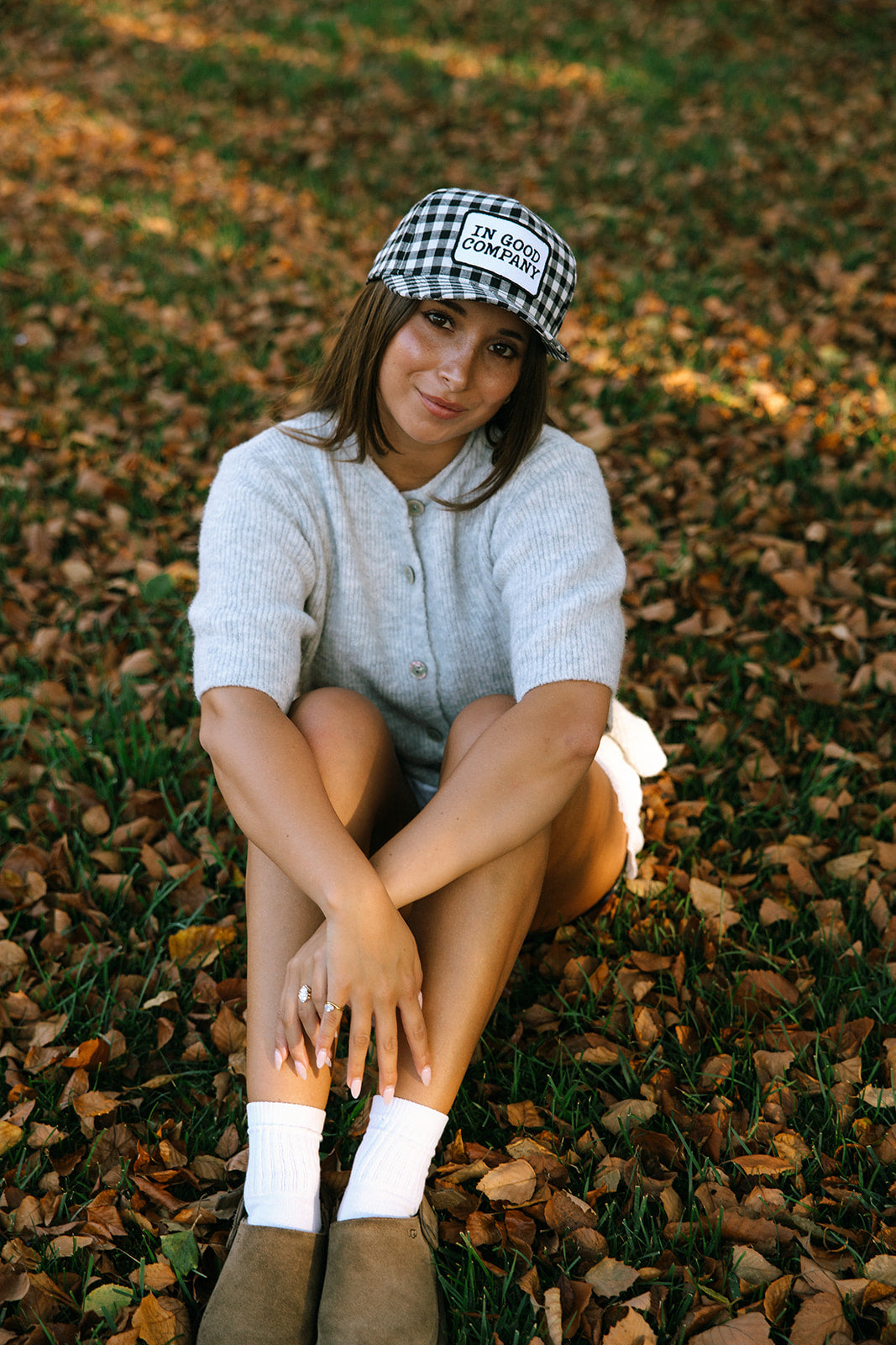 In Good Company Gingham Patch Hat