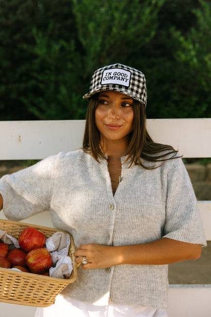 In Good Company Gingham Patch Hat