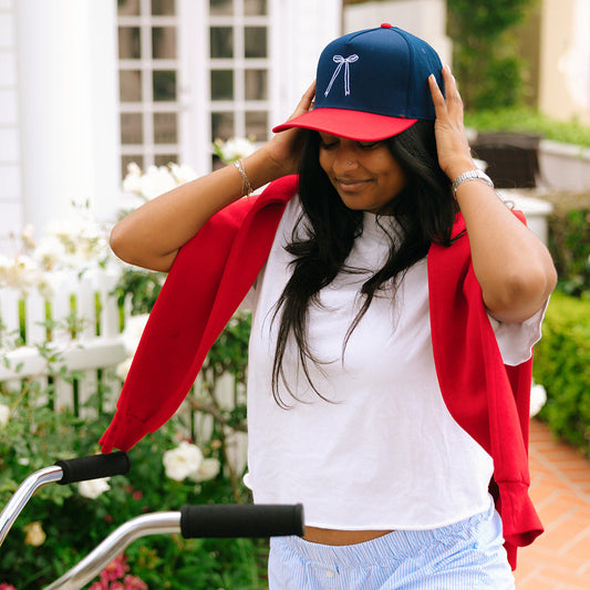 USA Bow Embroidered Hat