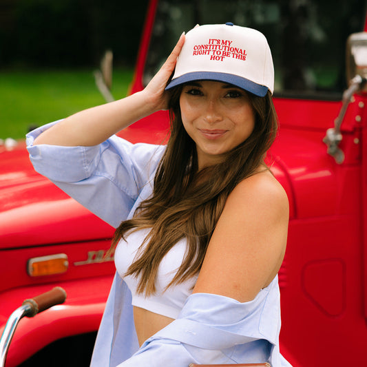 It's My Constitutional Right To Be This Hot Embroidered Hat