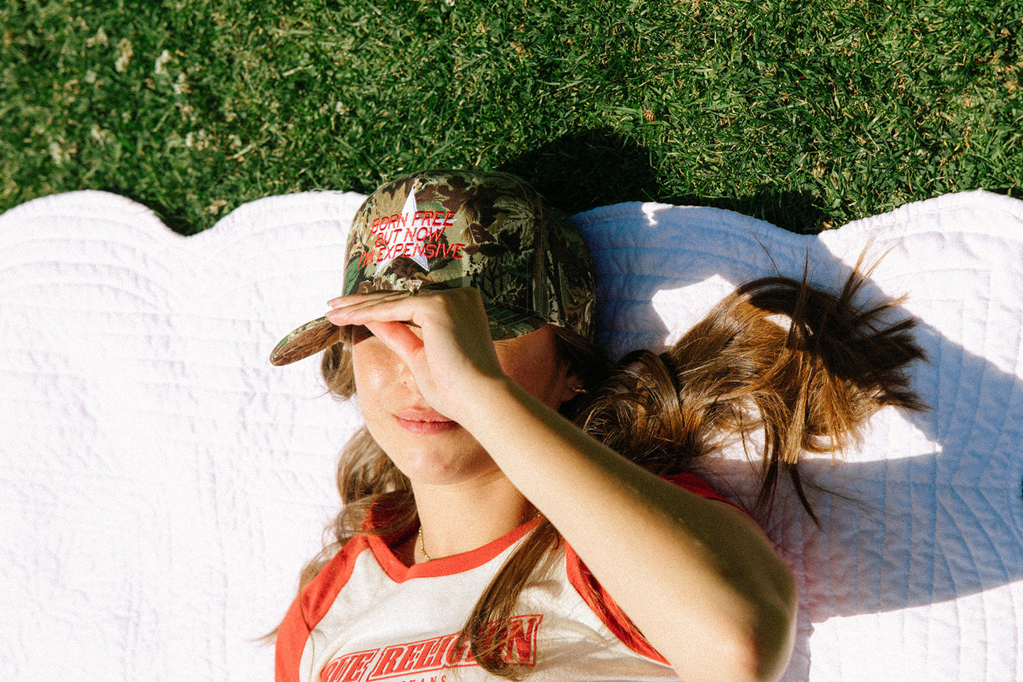 Born Free But Now I'm Expensive Camo Hat