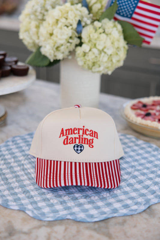 American Darling Red Stripe Hat