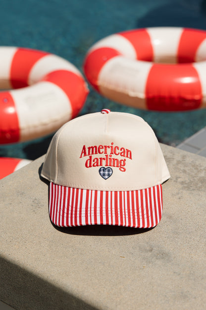 American Darling Red Stripe Hat