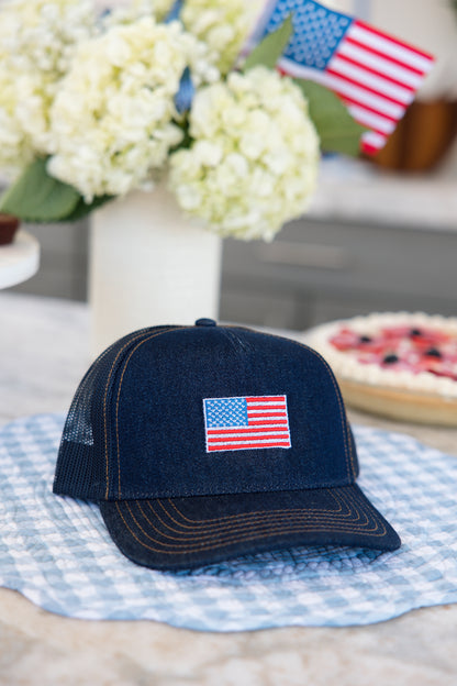 USA Flag Denim Hat