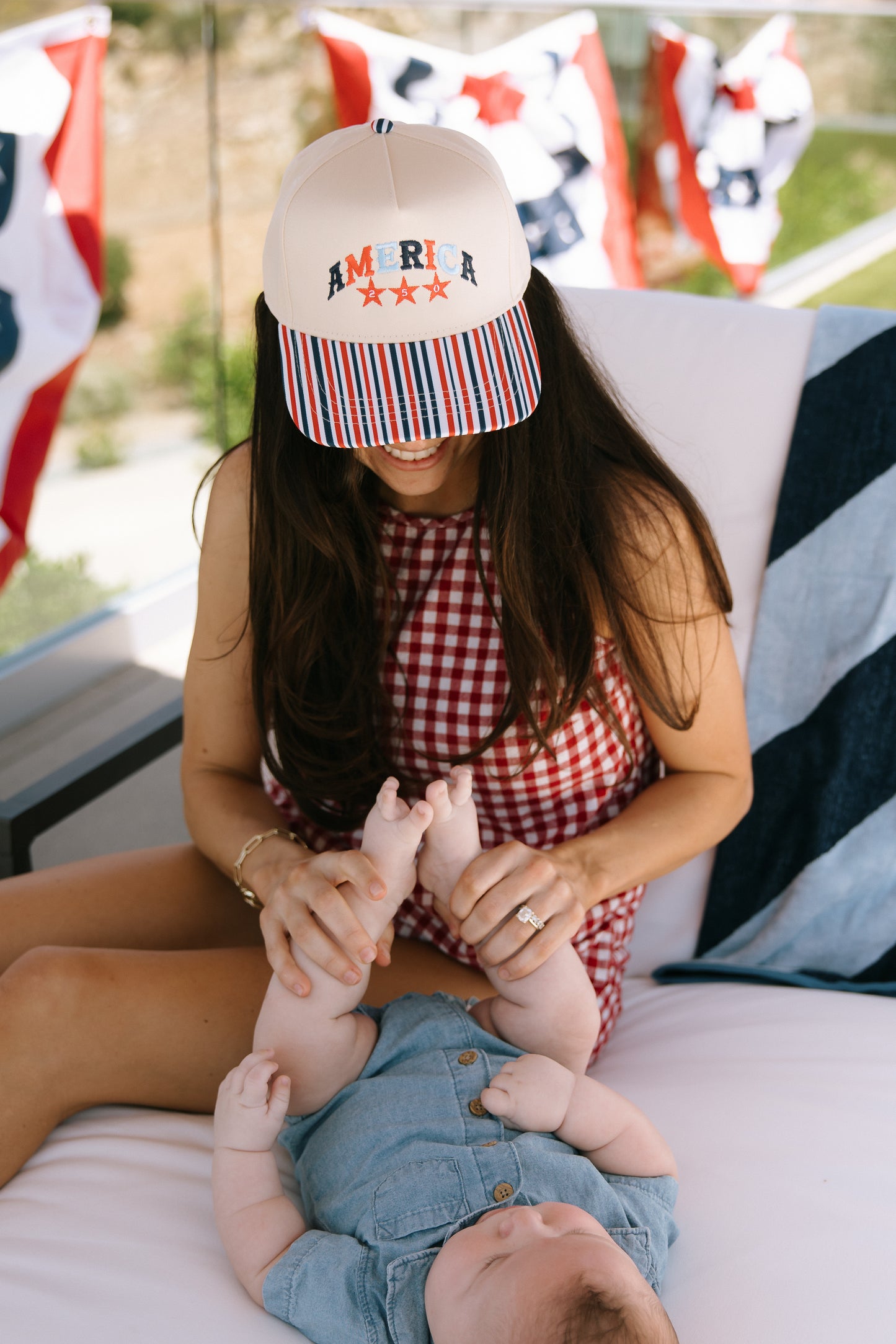 America 250 Red White & Blue Stripe Hat