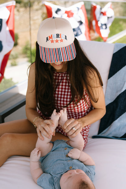 America 250 Red White & Blue Stripe Hat