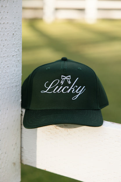 Lucky- Embroidered Trucker Hat