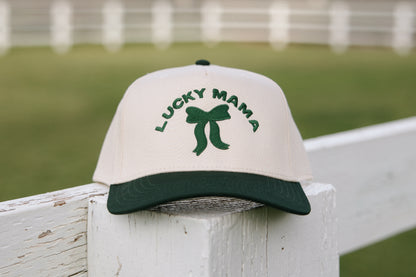 Lucky Mama Embroidered Hat- St. Patricks Day