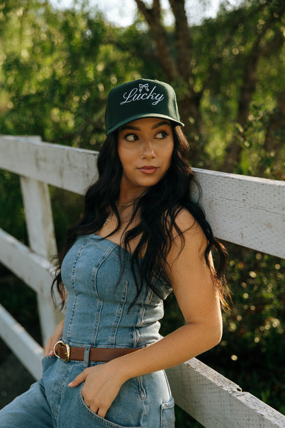 Lucky- Embroidered Trucker Hat