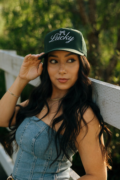 Lucky- Embroidered Trucker Hat