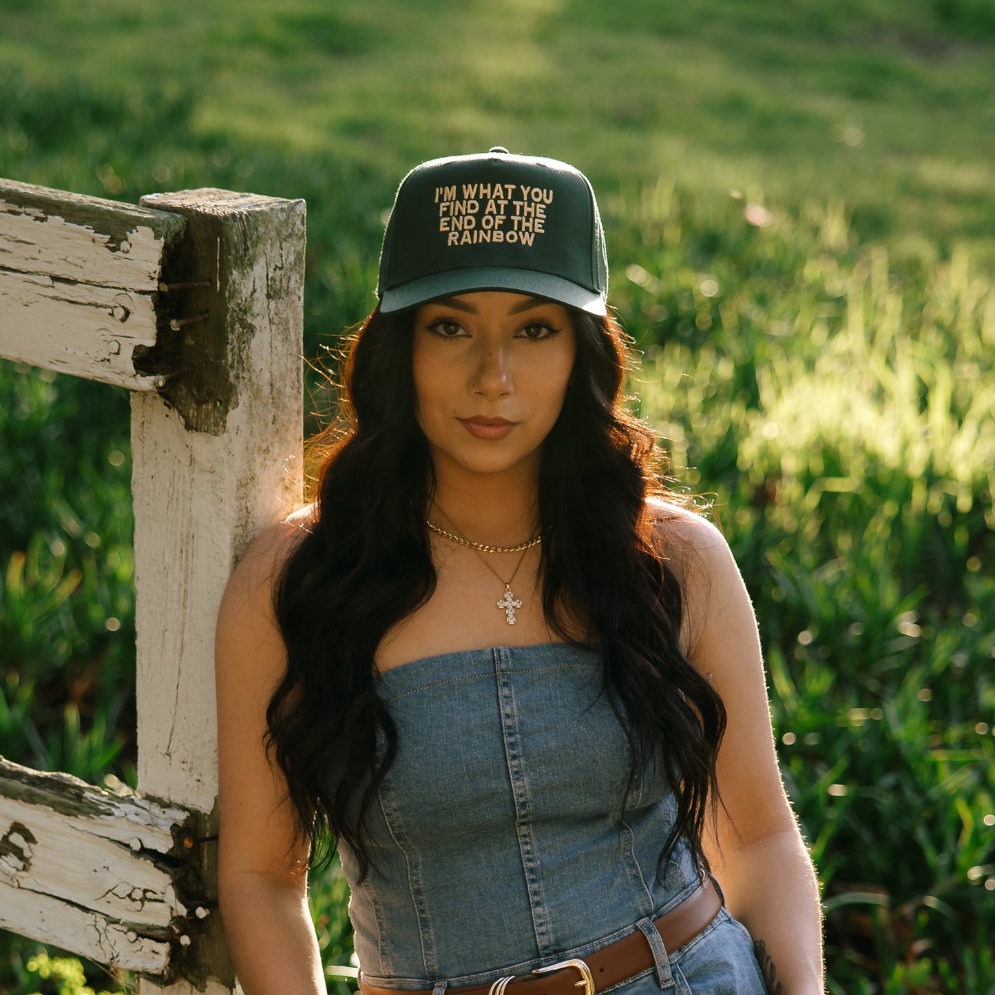 I'm What You Find At The End Of The Rainbow Embroidered Hat