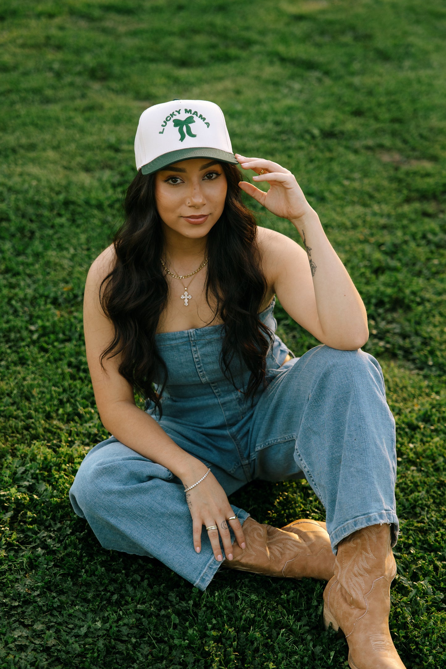 Lucky Mama Embroidered Hat- St. Patricks Day